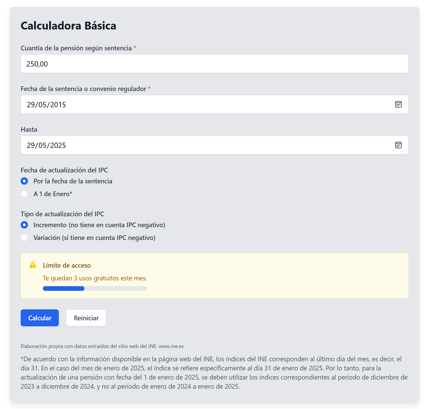 Interfaz de la Calculadora Básica